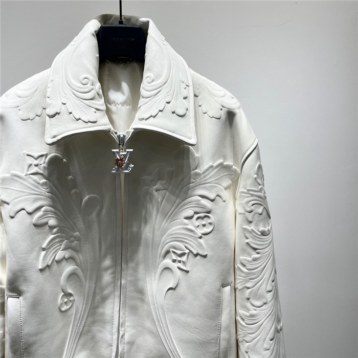 2023fw LV Real Leather Jacket Top Version - DEEPREPS