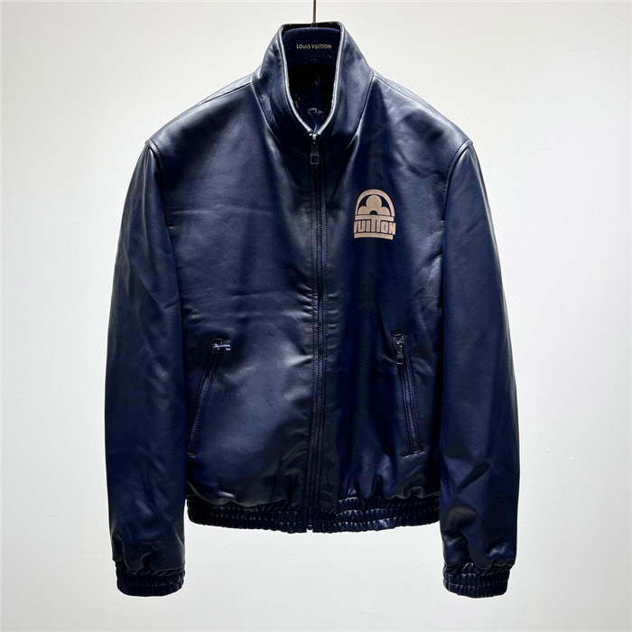 2023fw LV Real Leather Jacket Top Version - DEEPREPS