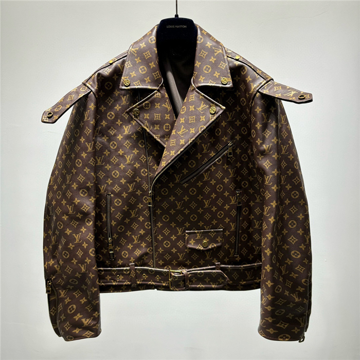 2023fw LV Real Leather Jacket Top Version - DEEPREPS