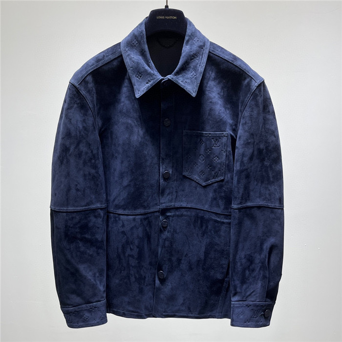 2023fw LV Real Leather Jacket Top Version - DEEPREPS