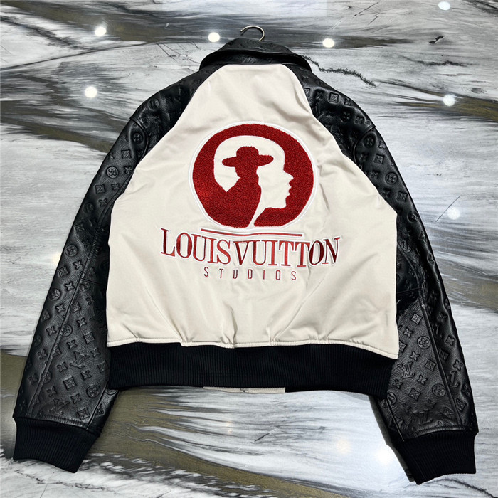 2023fw LV Real Leather Jacket Top Version - DEEPREPS