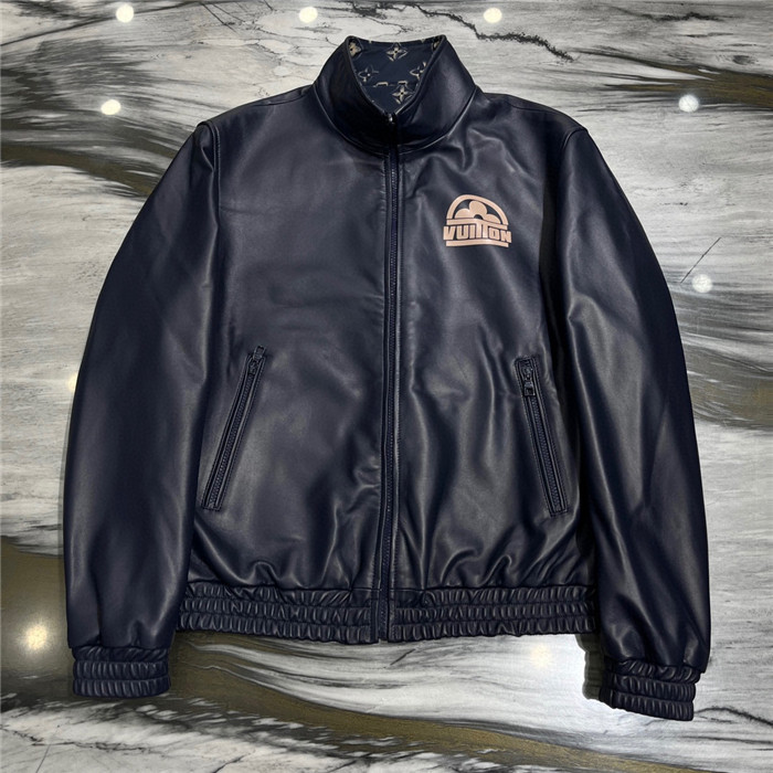 2023fw LV Real Leather Jacket Top Version - DEEPREPS