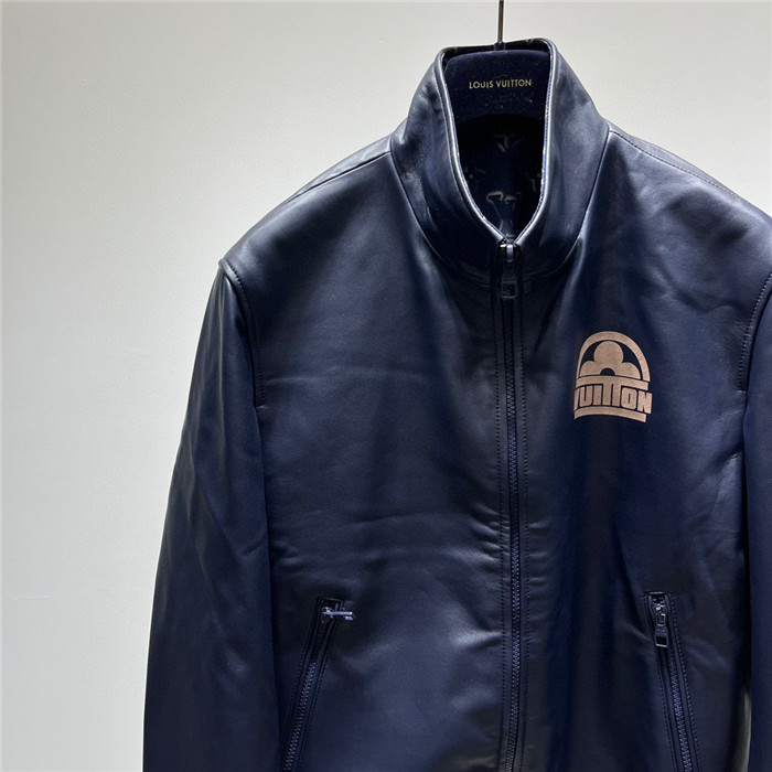 2023fw LV Real Leather Jacket Top Version - DEEPREPS