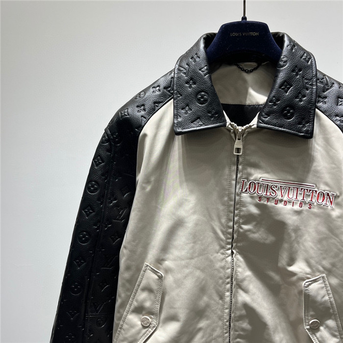 2023fw LV Real Leather Jacket Top Version - DEEPREPS