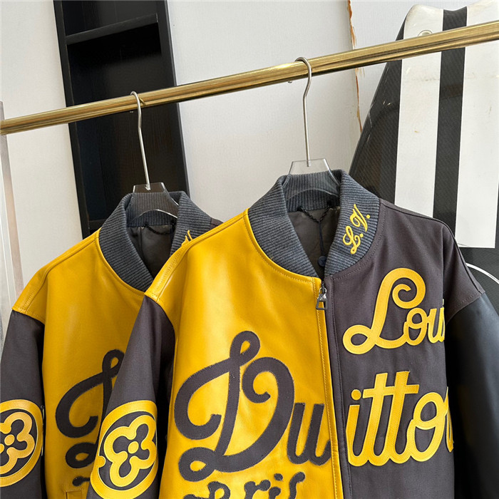 2023fw LV Real Leather Jacket Top Version - DEEPREPS