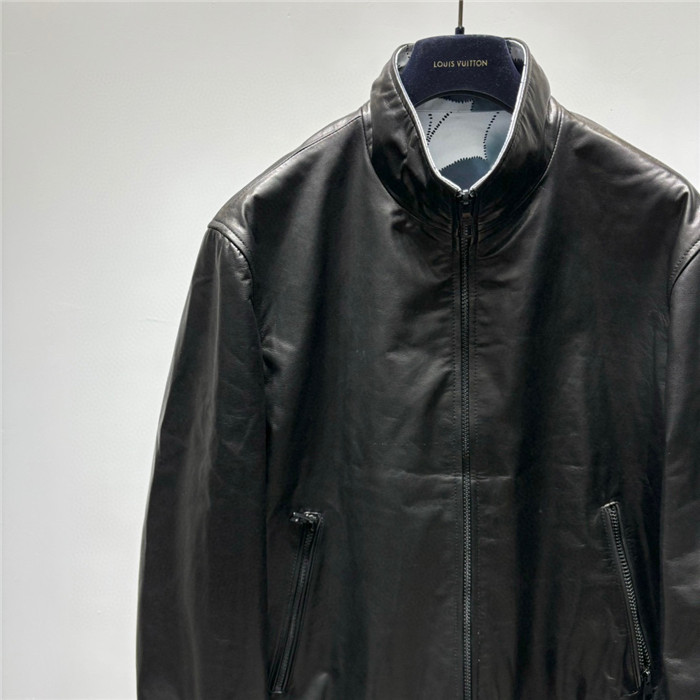 2023fw LV Real Leather Jacket Top Version - DEEPREPS