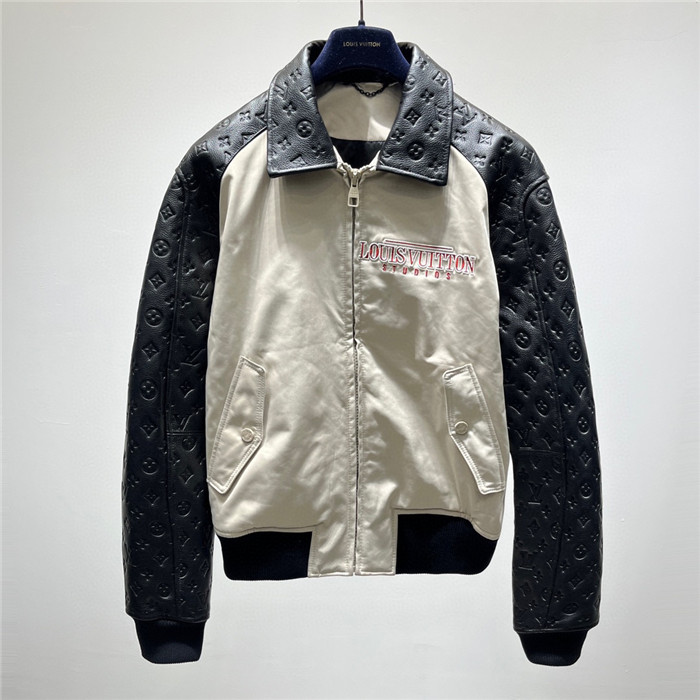 2023fw LV Real Leather Jacket Top Version - DEEPREPS