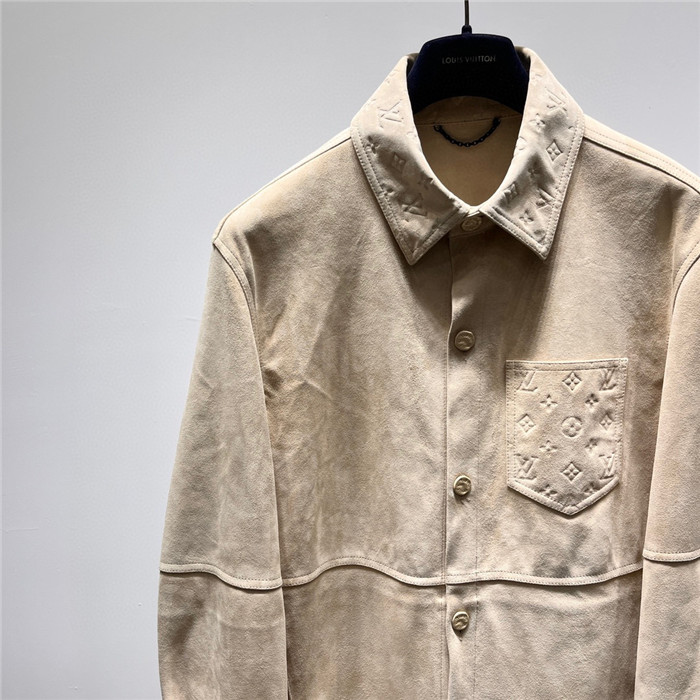 2023fw LV Real Leather Jacket Top Version - DEEPREPS