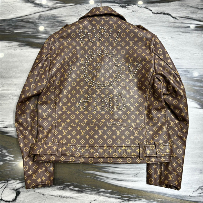 2023fw LV Real Leather Jacket Top Version - DEEPREPS