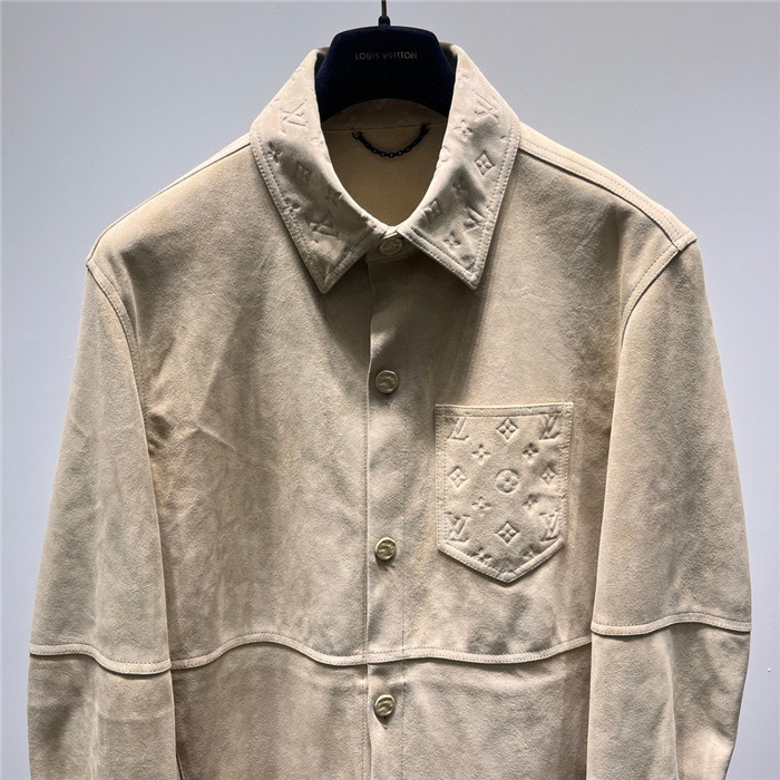 2023fw LV Real Leather Jacket Top Version - DEEPREPS