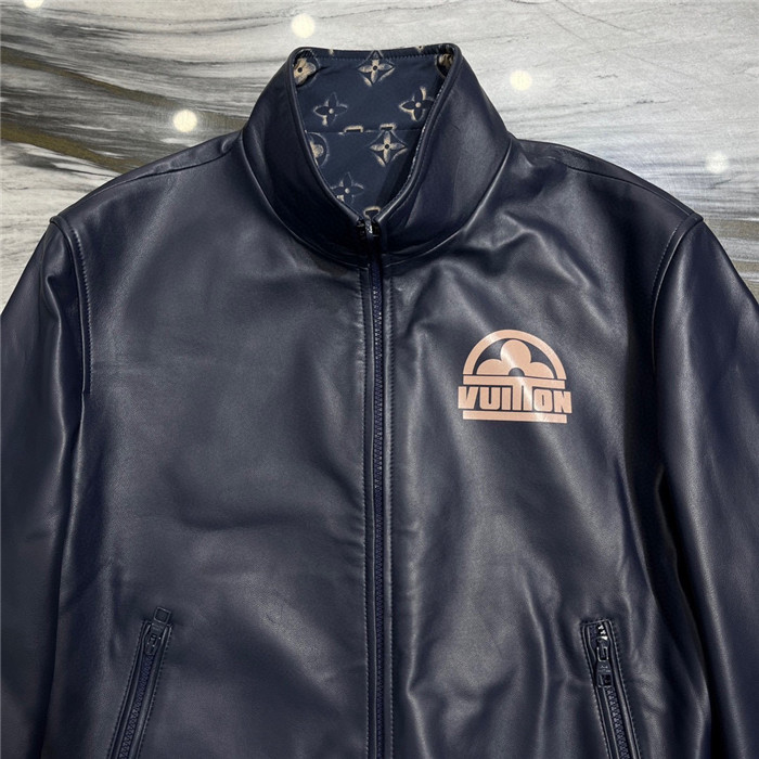2023fw LV Real Leather Jacket Top Version - DEEPREPS