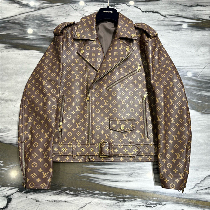 2023fw LV Real Leather Jacket Top Version - DEEPREPS