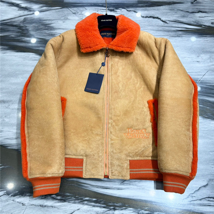 2023fw LV Real Leather Jacket Top Version - DEEPREPS