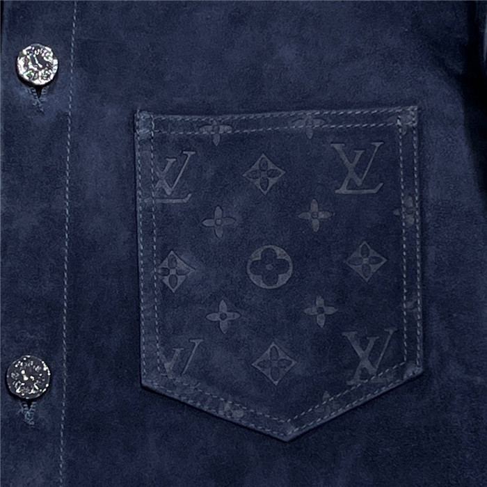 2023fw LV Real Leather Jacket Top Version - DEEPREPS