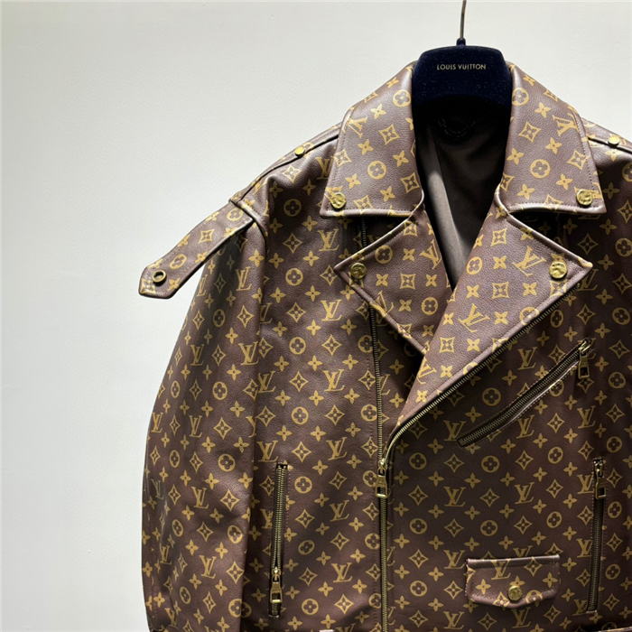 2023fw LV Real Leather Jacket Top Version - DEEPREPS