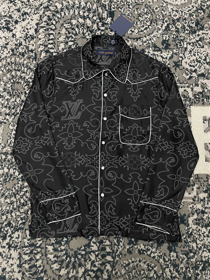 2024fw LV Silk Shirt Top Version - DEEPREPS