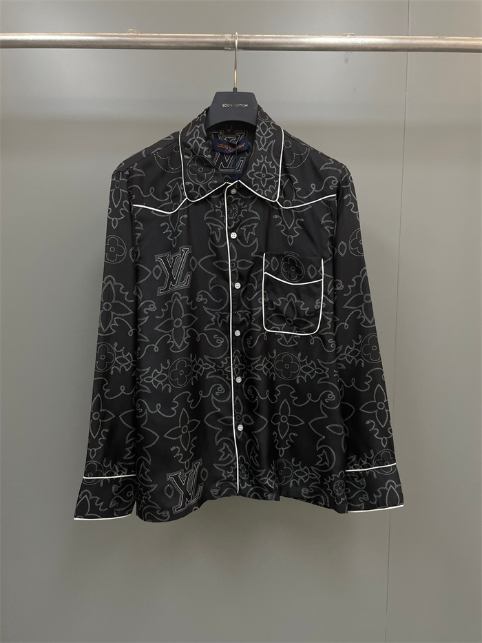 2024fw LV Silk Shirt Top Version - DEEPREPS
