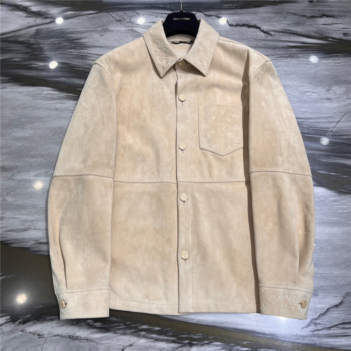 2023fw LV Real Leather Jacket Top Version - DEEPREPS