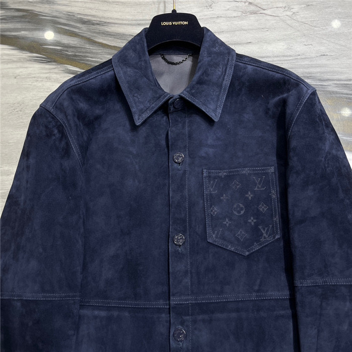 2023fw LV Real Leather Jacket Top Version - DEEPREPS