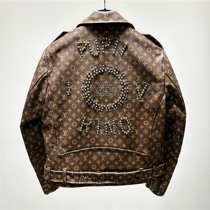 2023fw LV Real Leather Jacket Top Version - DEEPREPS