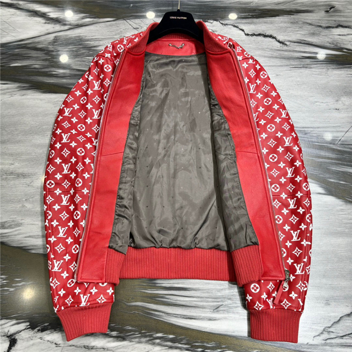 2023fw LV Real Leather Jacket Top Version - DEEPREPS