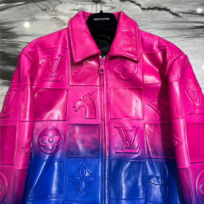 2023fw LV Real Leather Jacket Top Version - DEEPREPS
