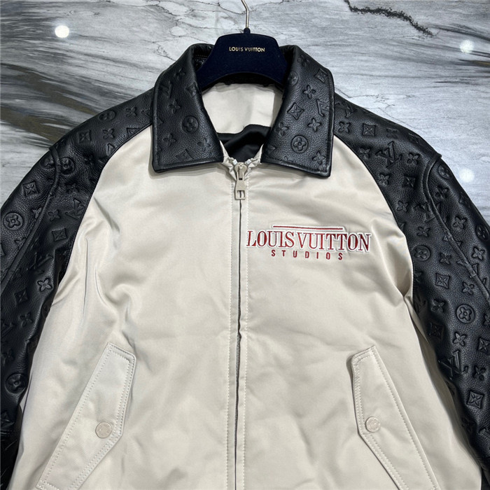 2023fw LV Real Leather Jacket Top Version - DEEPREPS