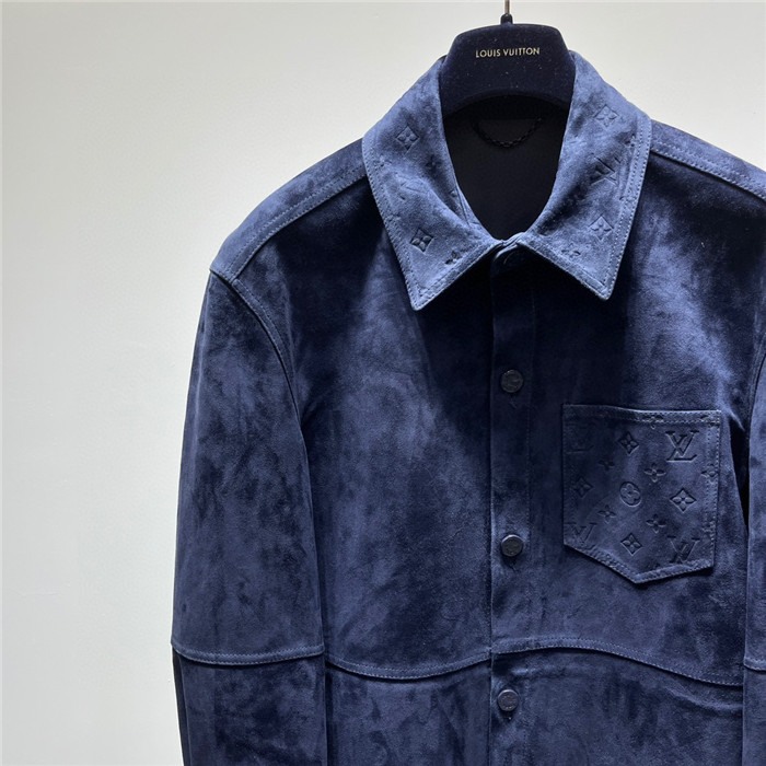 2023fw LV Real Leather Jacket Top Version - DEEPREPS