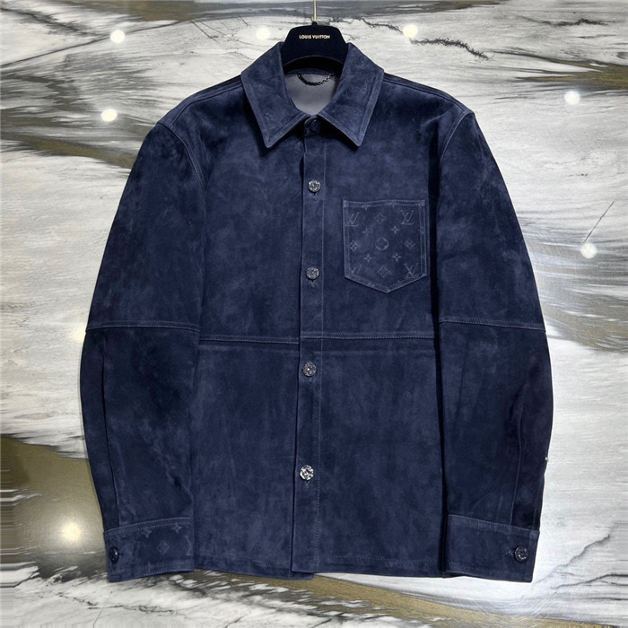 2023fw LV Real Leather Jacket Top Version - DEEPREPS