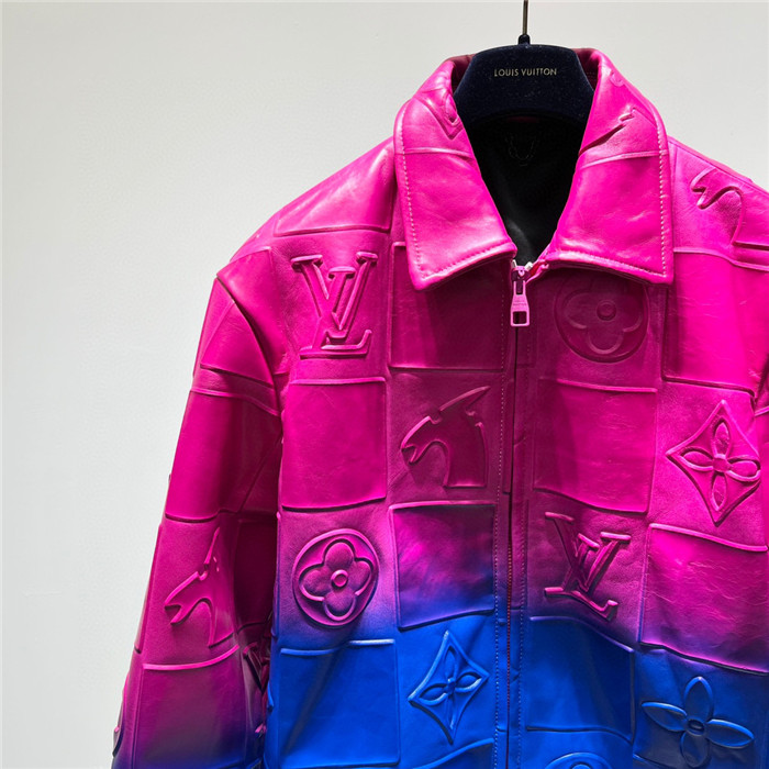 2023fw LV Real Leather Jacket Top Version - DEEPREPS