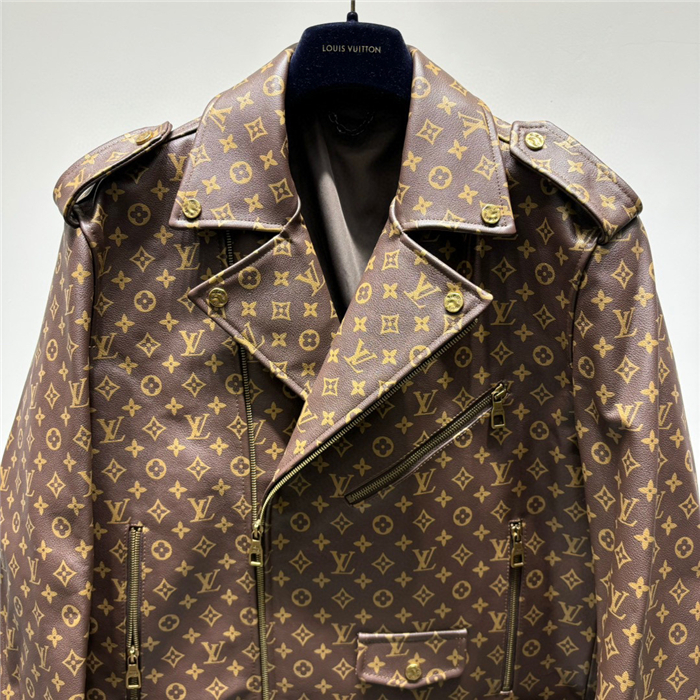 2023fw LV Real Leather Jacket Top Version - DEEPREPS