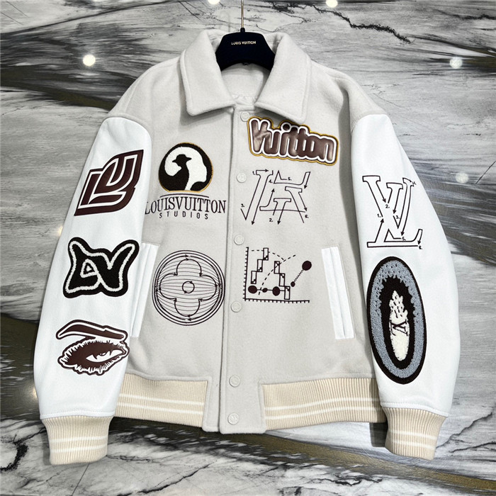2023fw LV Real Leather Jacket Top Version - DEEPREPS