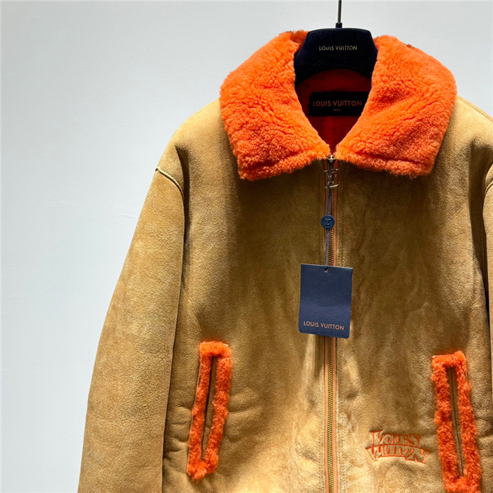 2023fw LV Real Leather Jacket Top Version - DEEPREPS