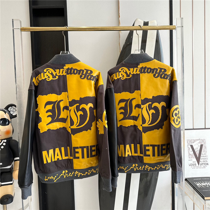 2023fw LV Real Leather Jacket Top Version - DEEPREPS