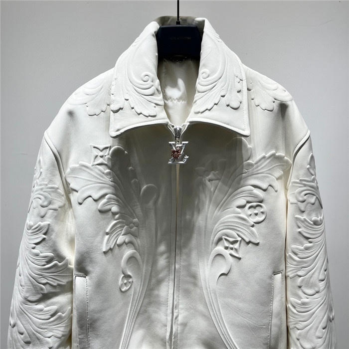 2023fw LV Real Leather Jacket Top Version - DEEPREPS