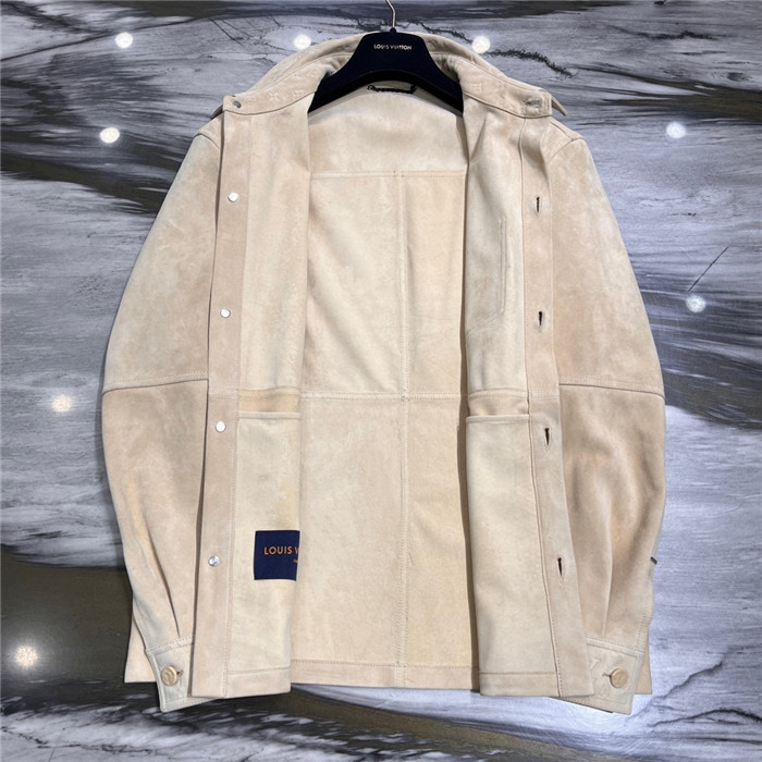 2023fw LV Real Leather Jacket Top Version - DEEPREPS