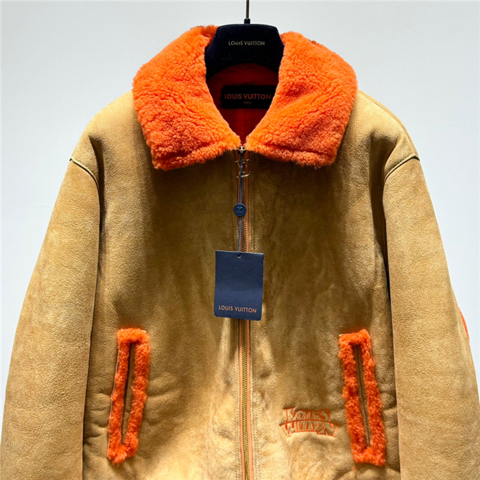 2023fw LV Real Leather Jacket Top Version - DEEPREPS