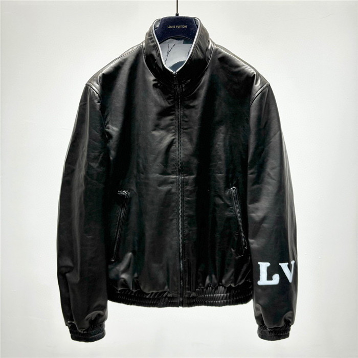 2023fw LV Real Leather Jacket Top Version - DEEPREPS