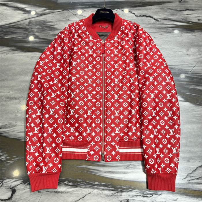 2023fw LV Real Leather Jacket Top Version - DEEPREPS