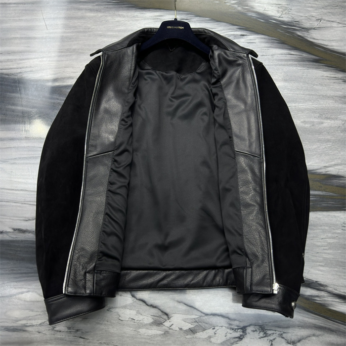 2024fw LV Real Leather Jacket Top Version - DEEPREPS