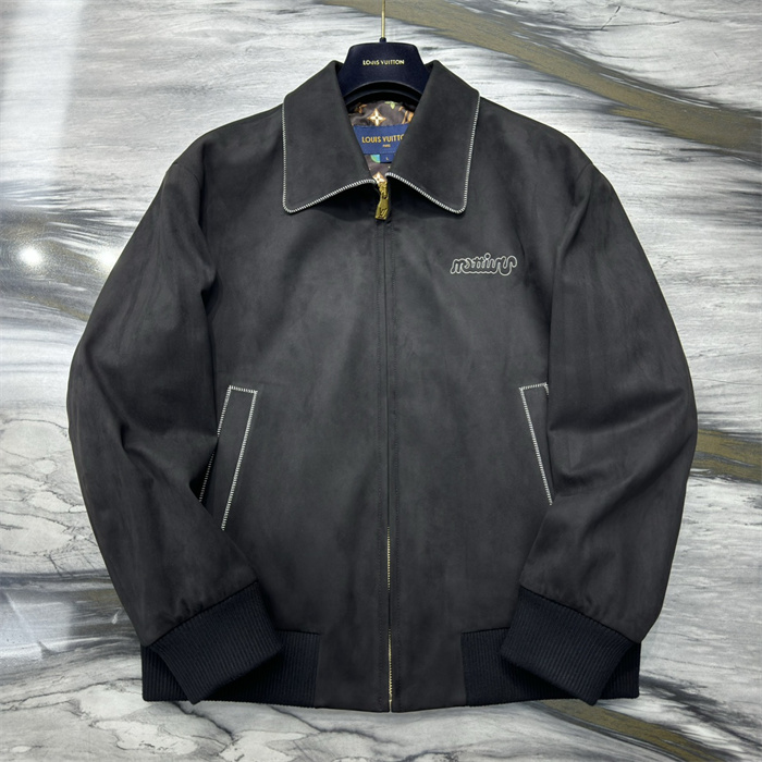 2024fw LV Leather Jacket Top Version - DEEPREPS