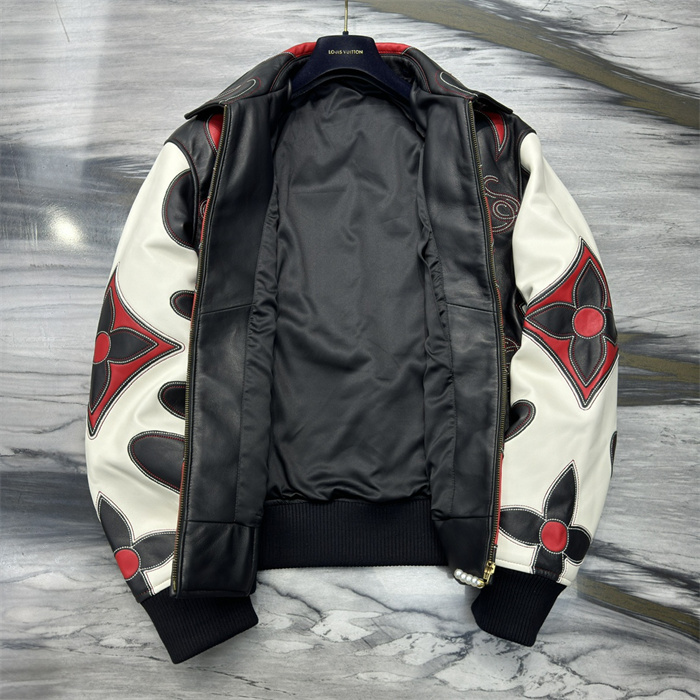 2024fw LV Real Leather Jacket Top Version - DEEPREPS