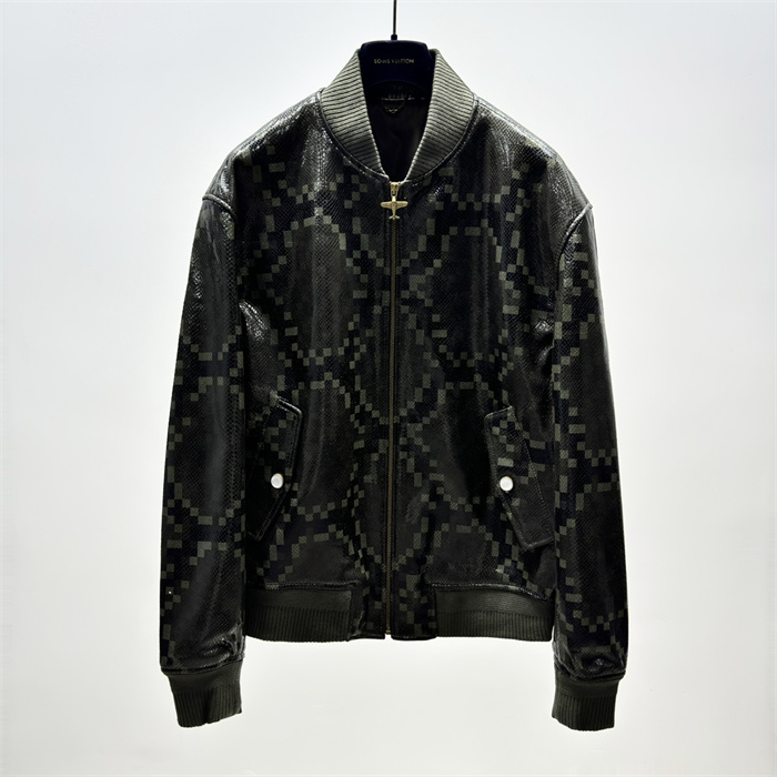 2024fw LV Real Leather Jacket Top Version - DEEPREPS