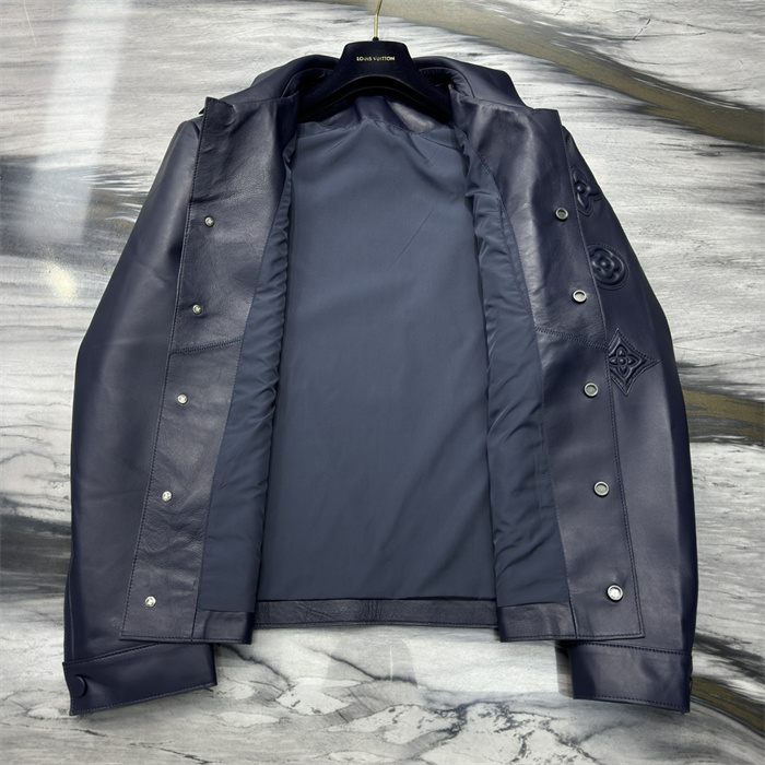 2024fw LV Real Leather Jacket Top Version - DEEPREPS