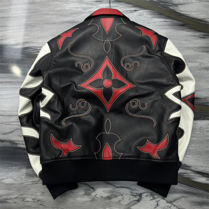 2024fw LV Real Leather Jacket Top Version - DEEPREPS