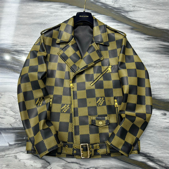 2024fw LV Real Leather Jacket Top Version - DEEPREPS