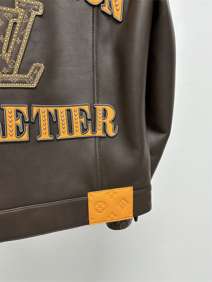 2024fw LV Leather Jacket Top Version - DEEPREPS