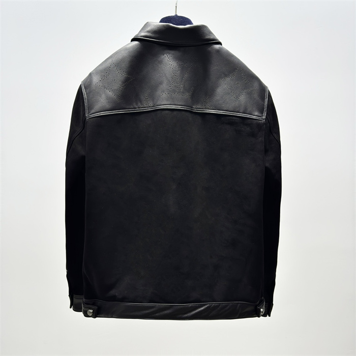 2024fw LV Real Leather Jacket Top Version - DEEPREPS