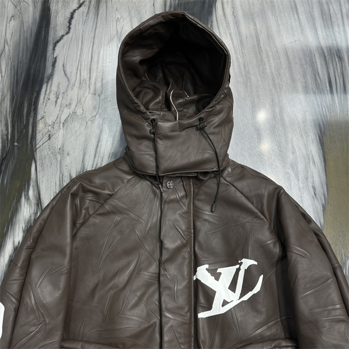 2024fw LV Real Leather Jacket Top Version - DEEPREPS