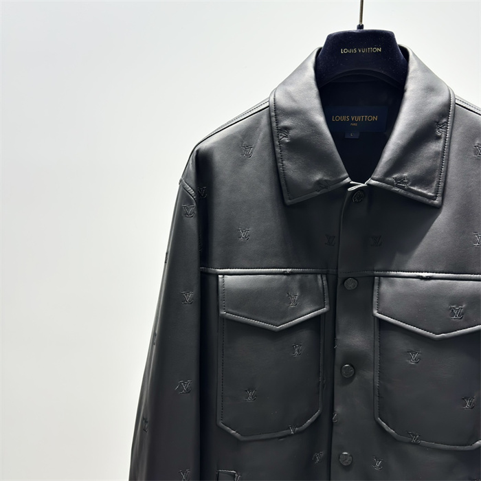 2024fw LV Leather Jacket Top Version - DEEPREPS